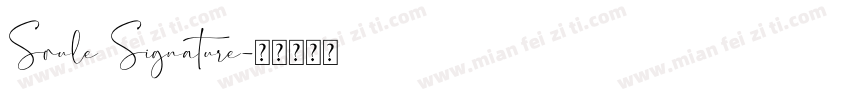 Soule Signature字体转换